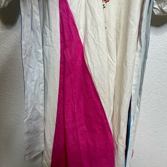 Farm Rio dress maxi embroidered Macaw white NWT sz XL - Picture 5 of 12